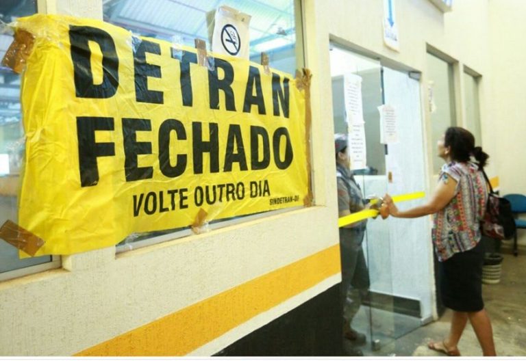 Servidores do Detran fazem paralisação de 48 horas. Veja o que muda